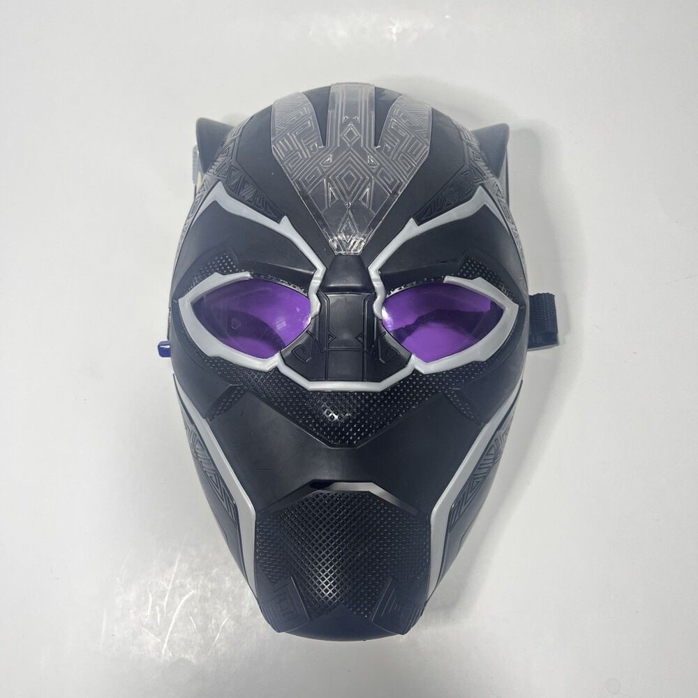 2017 Marvel Black Panther Wakanda Forever Cosplay  Costume LightUp  Mask purple